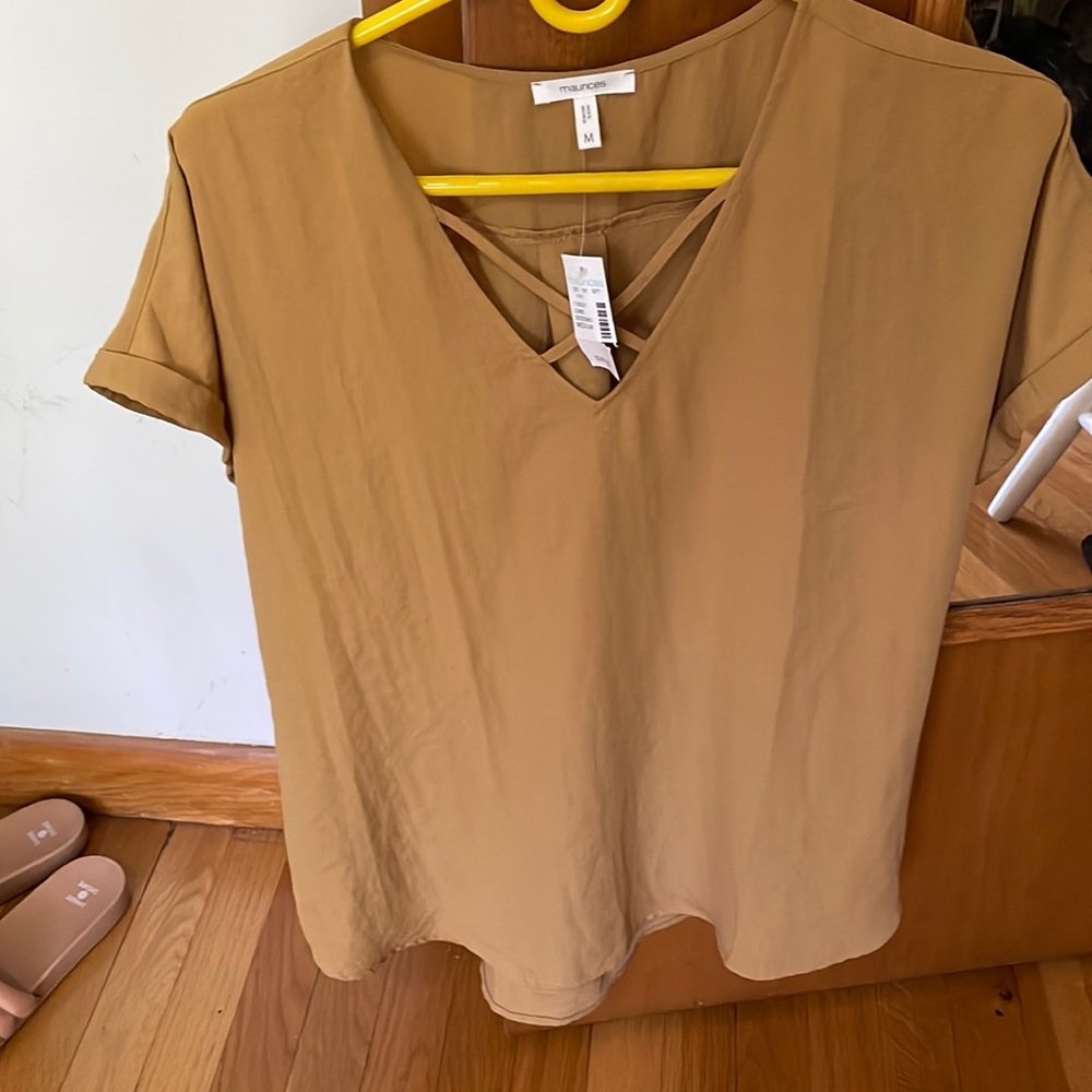 Maurice’s brand yellow short sleeve top